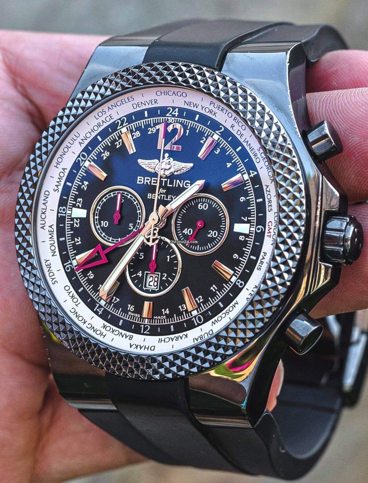 IMG_9081 Breitling Bentley GMT Mens watch Unisex Automatic Steel M4736212 B919 Replica 7