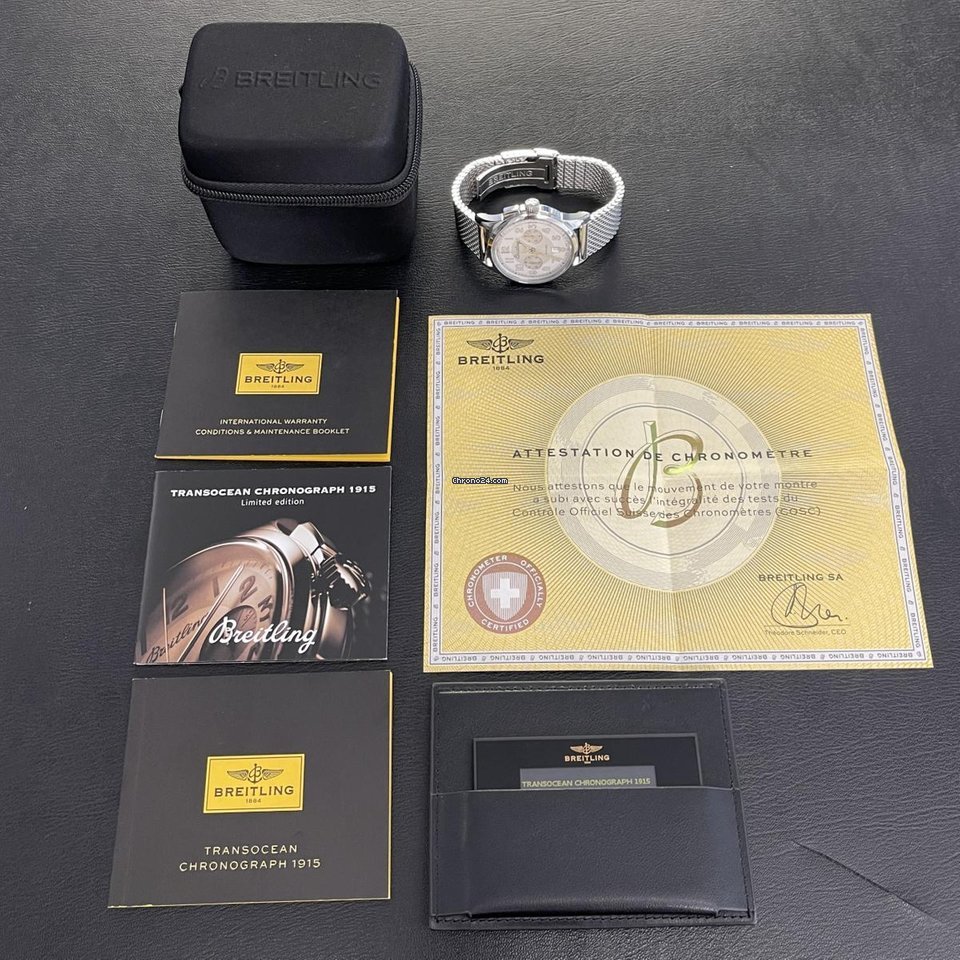 IMG_9081 Breitling Transocean Chronograph 1915 Automatic Steel AB141112 Replica 7