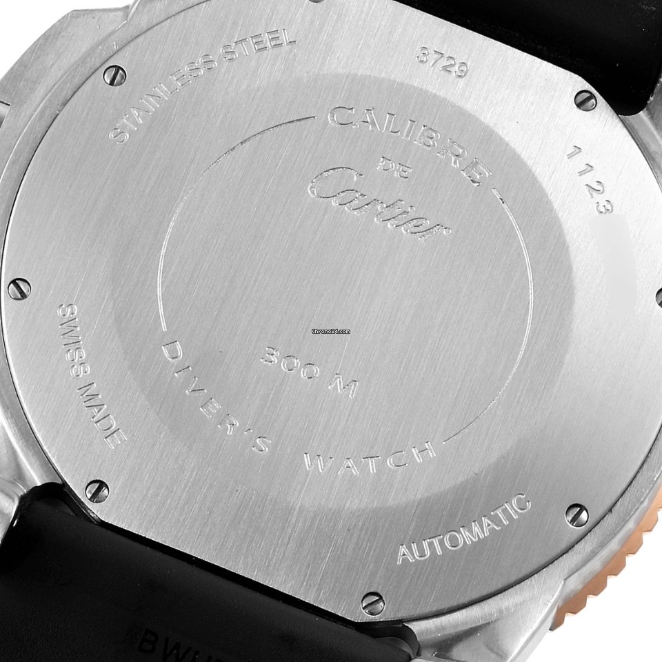 IMG_9081 Cartier Calibre de Cartier Diver Mens watch Unisex Automatic Steel W7100055 Replica 7