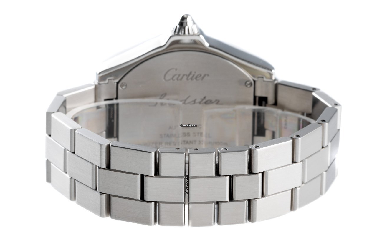 IMG_9081 Cartier Roadster Mens watch Unisex Automatic Steel 3312 Replica 7