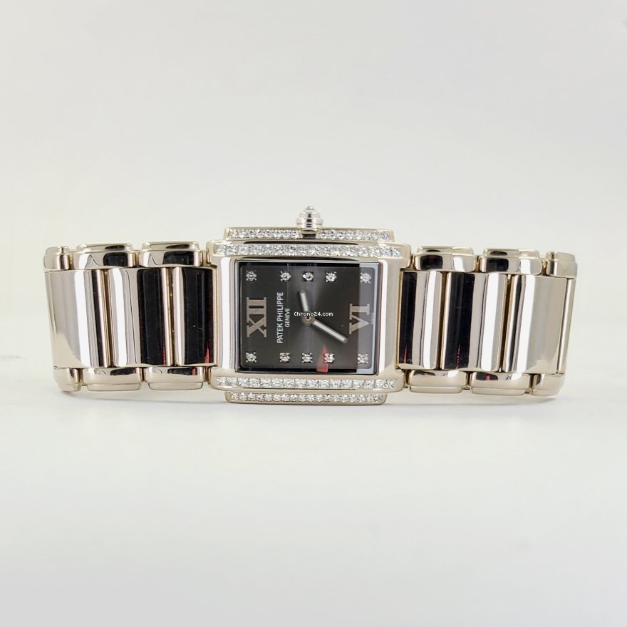 Patek Philippe Twenty~4 Womens watch Quartz White gold 4910 20G Replica 7