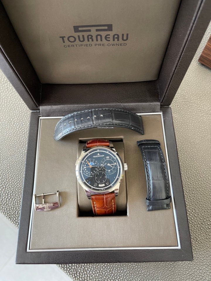 IMG_9081 Jaeger-LeCoultre Duometre Mens watch Unisex Manual winding White gold Q6043570 Replica 7