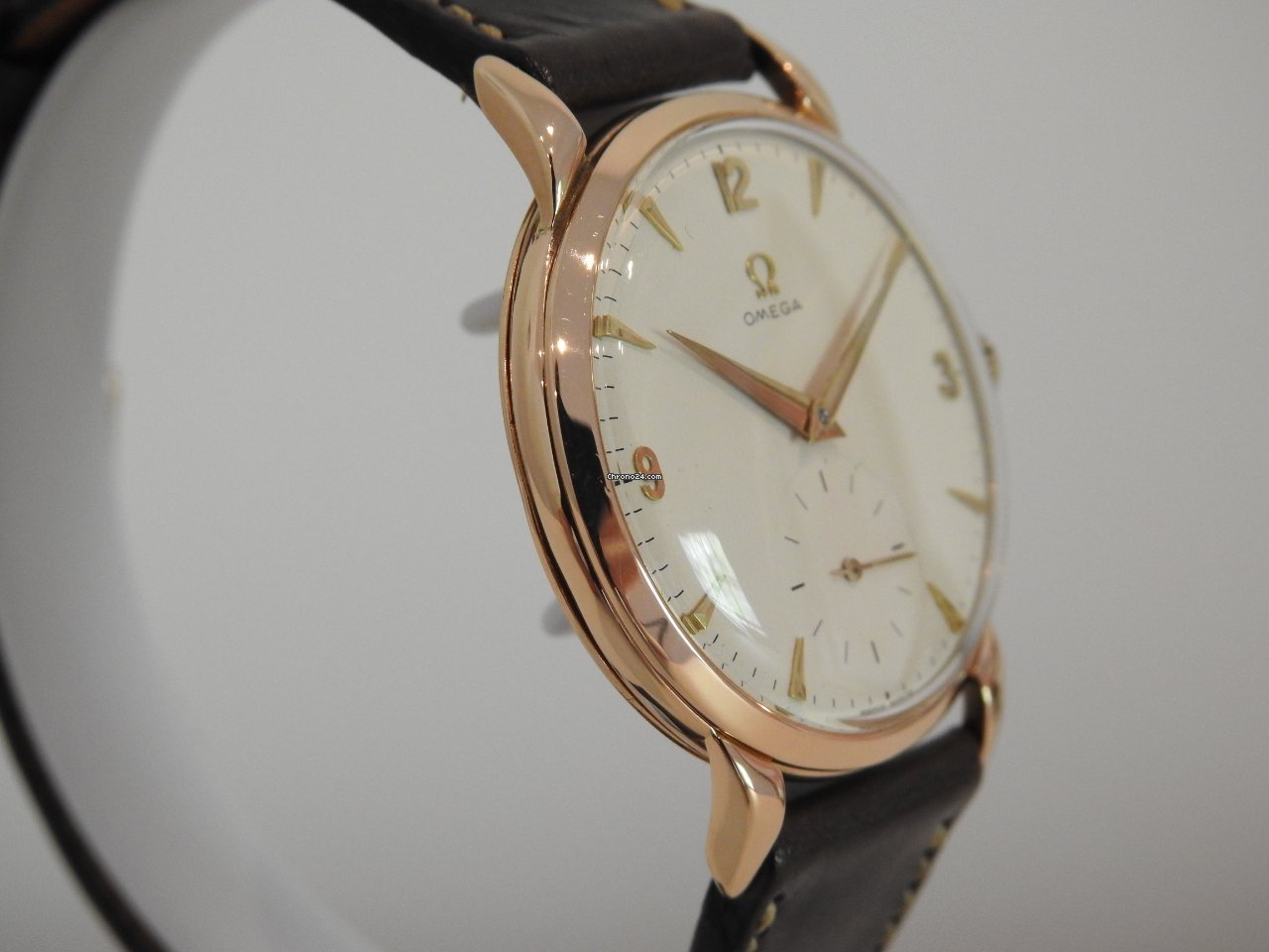 IMG_9081 Omega De Ville Tresor Mens watch Unisex Manual winding Rose gold 2685 Replica 7