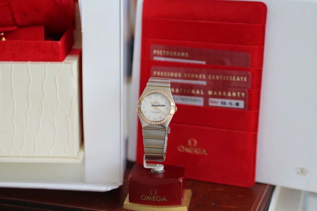 IMG_9081 Omega Constellation Quartz Womens watch Quartz Gold Steel 123.25.27.60.55.003 Replica 7