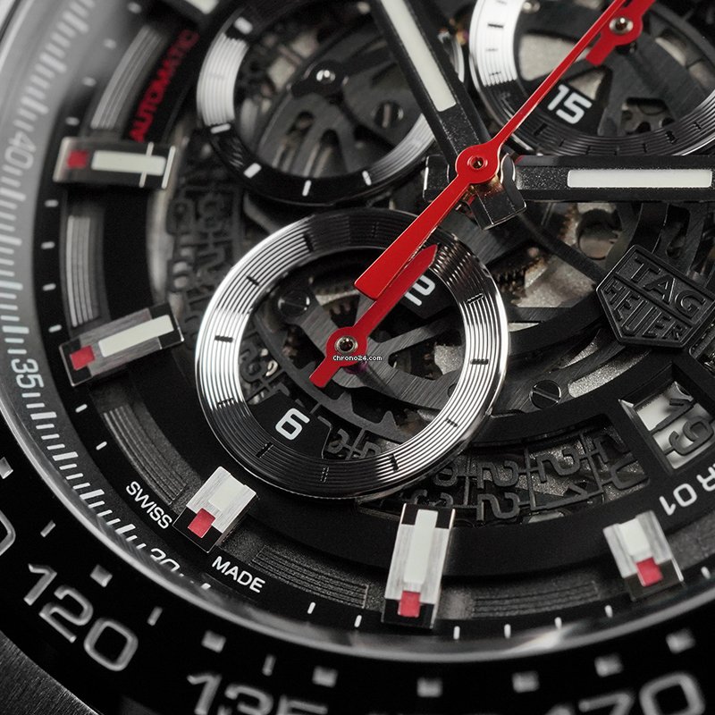 IMG_9081 TAG Heuer Carrera Calibre HEUER 01 Mens watch Unisex Automatic Steel CAR2A1W.BA0703 Replica 7