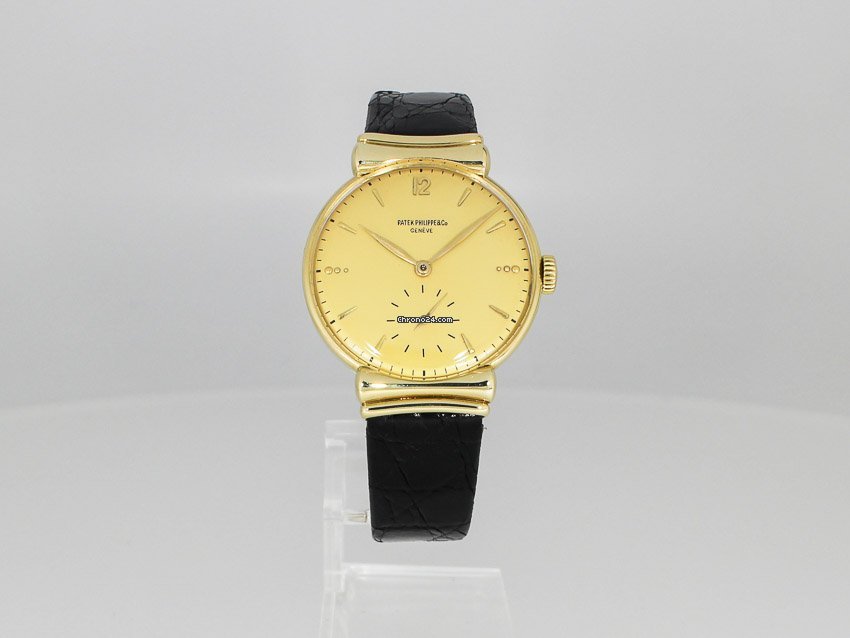 IMG_9081 Patek Philippe Mens watch Unisex Manual winding Yellow gold 1585 Replica 7