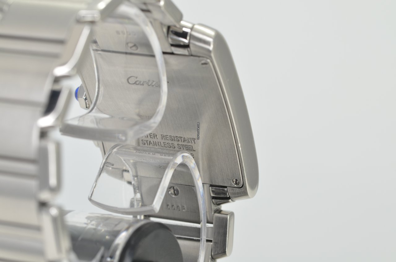 Cartier Tank Francaise Mens watch Unisex Quartz Steel 2303 Replica 7