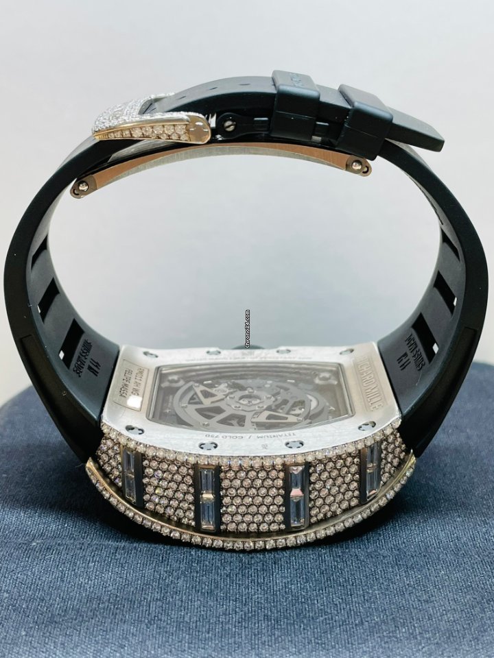 IMG_9081 Richard Mille RM 011 Mens watch Unisex Automatic White gold RM-011-FM Replica 7