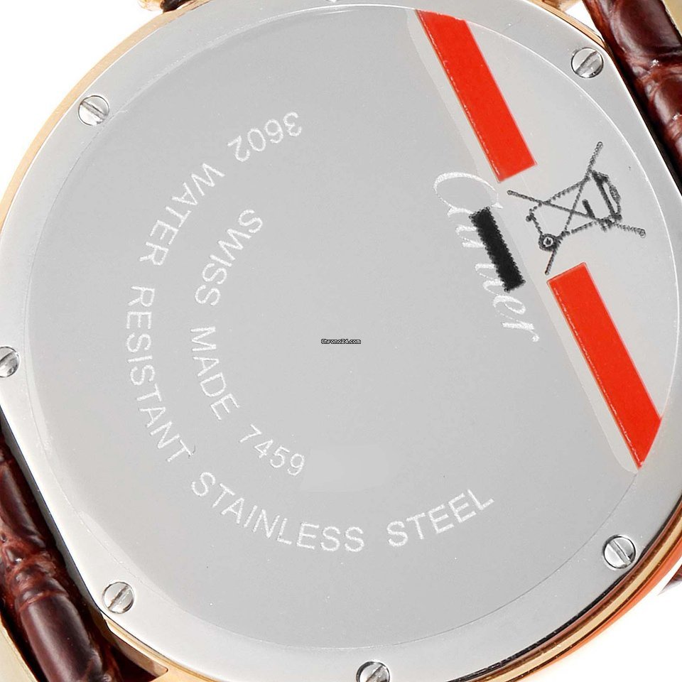 Cartier Ronde Solo de Cartier Mens watch Unisex Quartz Gold Steel W6701008 Replica 7