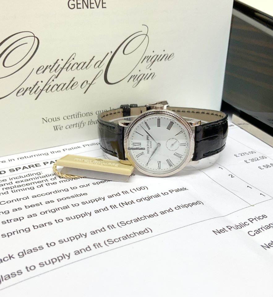 IMG_9081 Patek Philippe Calatrava Womens watch Manual winding White gold 7120G-001 Replica 7