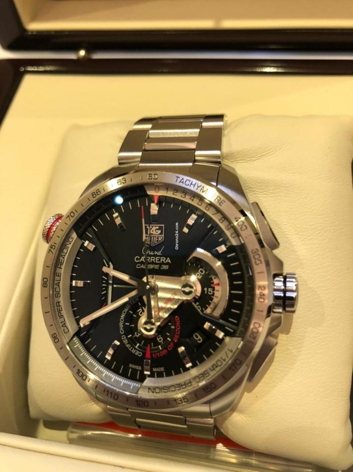IMG_9081 TAG Heuer Grand Carrera Mens watch Unisex Automatic Steel CAV5115 Replica 7