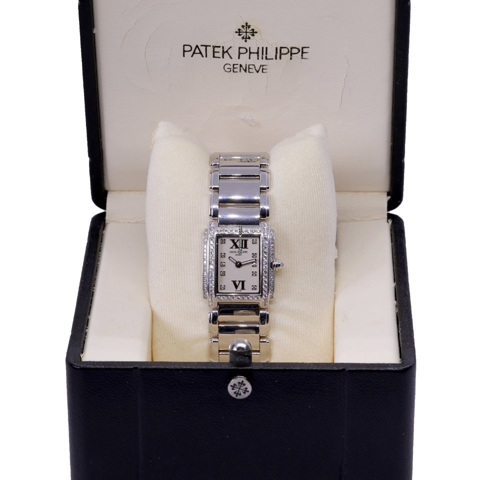 IMG_9081 Patek Philippe Twenty~4 Womens watch Quartz White gold 4908 Replica 7
