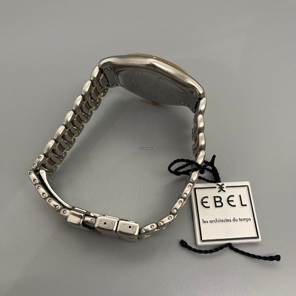 IMG_9081 Ebel Discovery Mens watch Unisex Gold Steel 183913 Replica 7