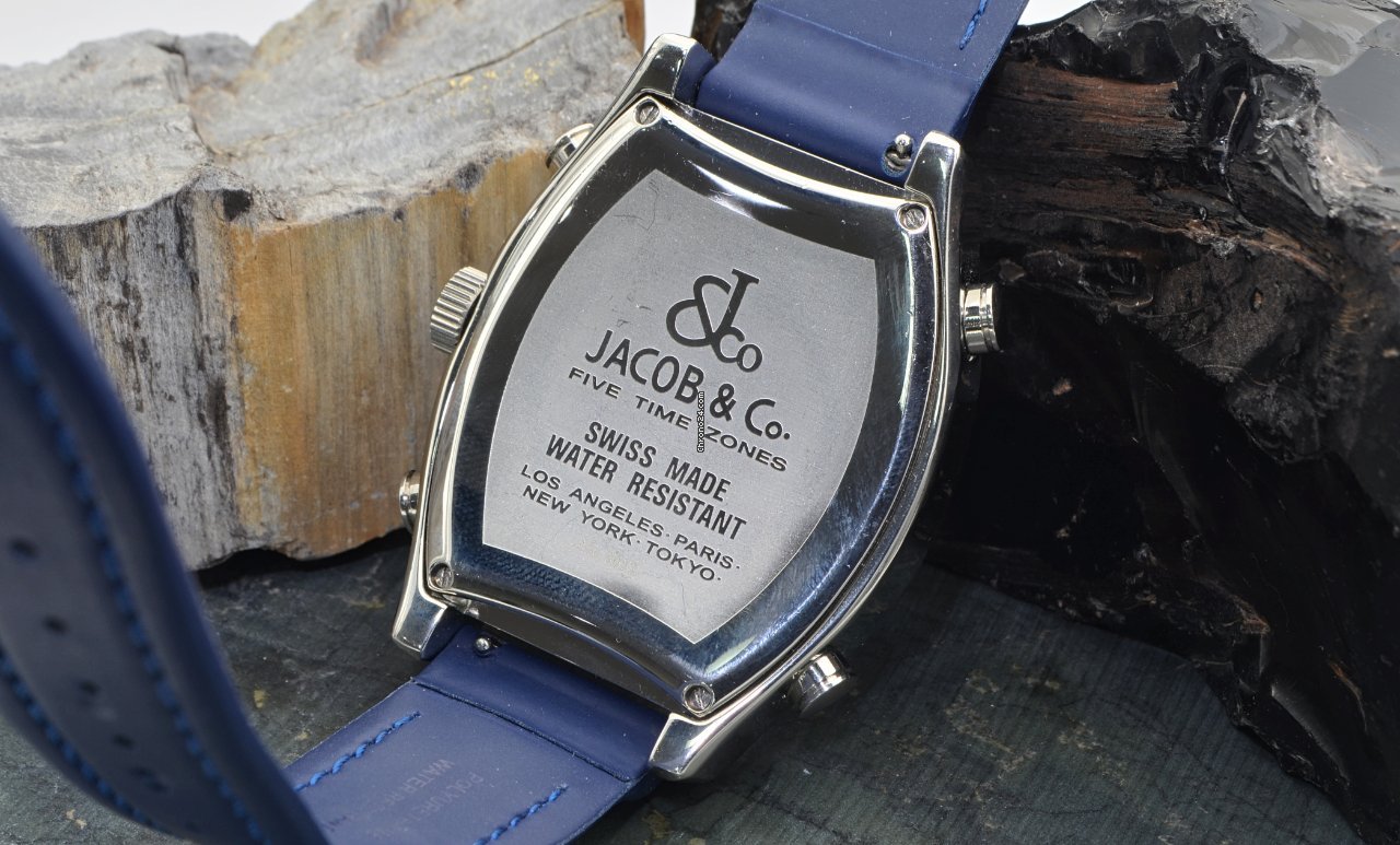 IMG_9081 Jacob & Co. Five Time Zone Mens watch Unisex Quartz Steel JC-13D Replica 7