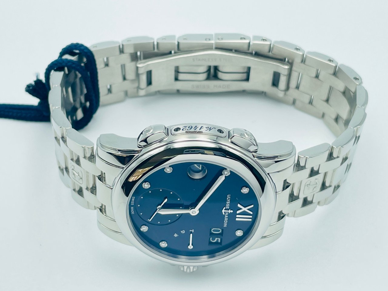 IMG_9081 Ulysse Nardin Dual Time Womens watch Automatic Steel 3243-222 Replica 7