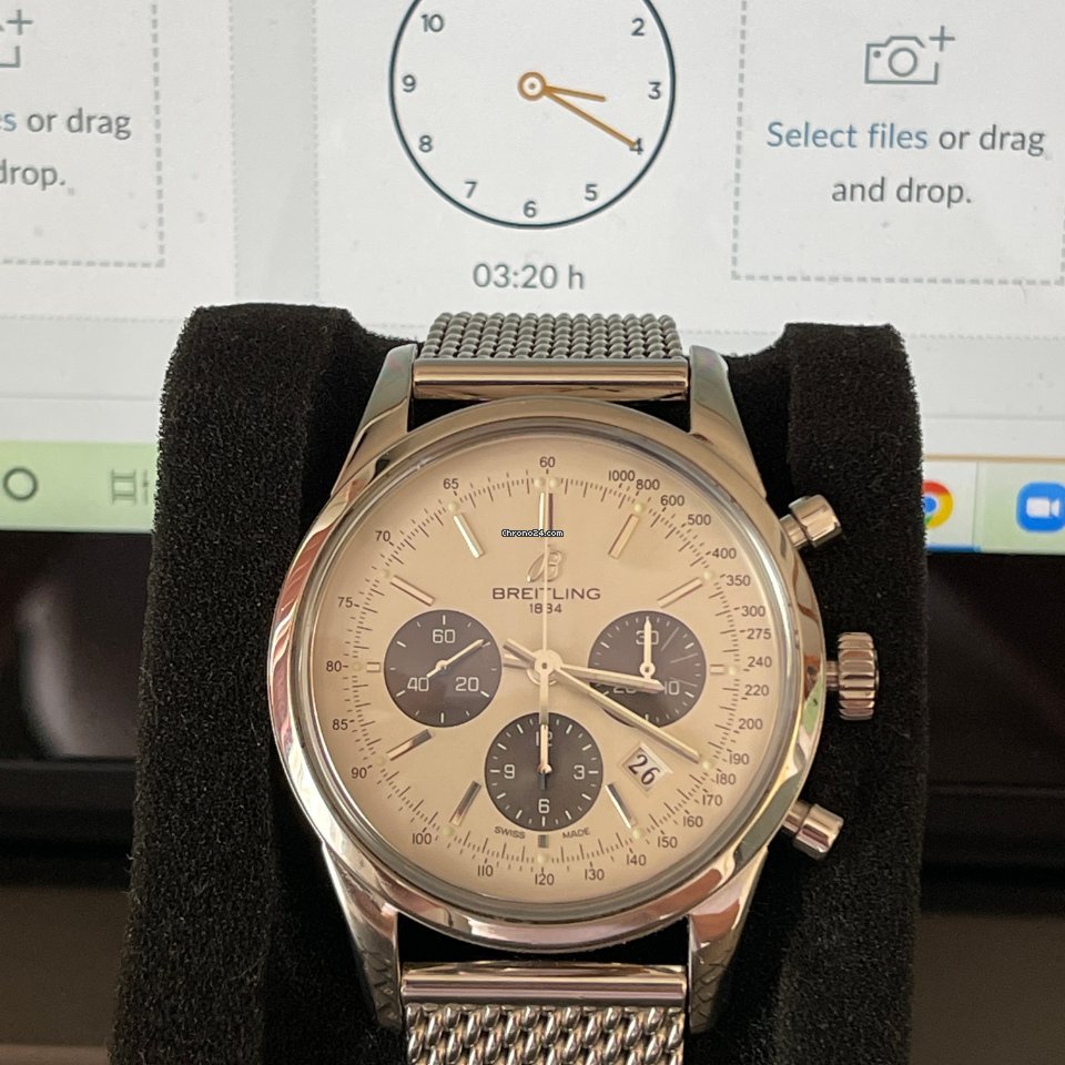 Breitling Transocean Chronograph Mens watch Unisex Automatic Steel AB015212.G724.154A Replica 7