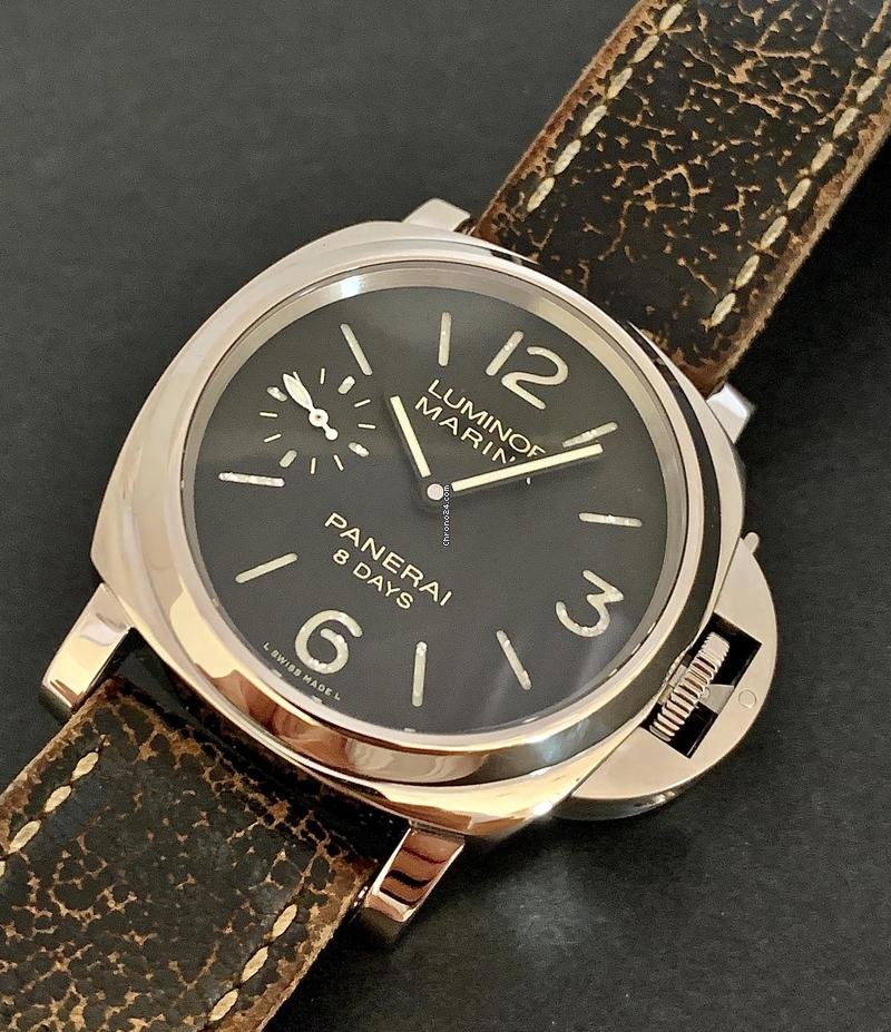 IMG_9081 Panerai Luminor Marina 8 Days Manual winding Steel PAM 510 Replica 7