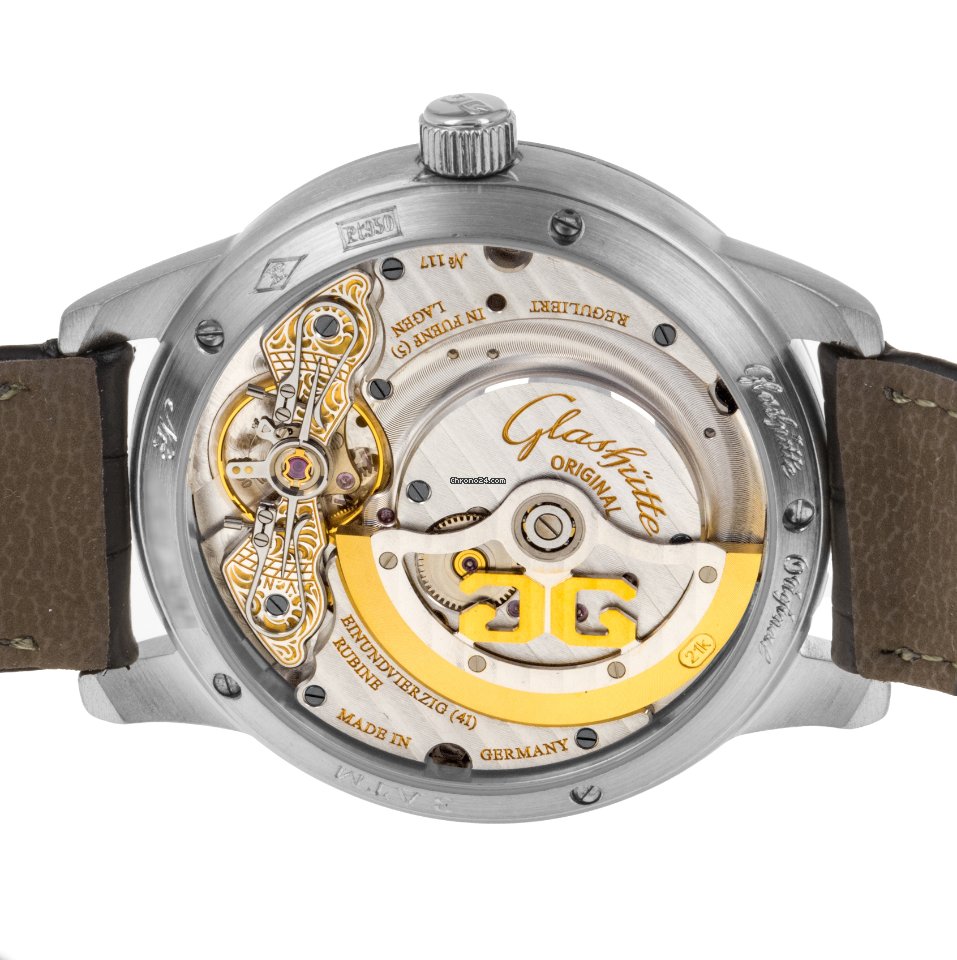 Glashutte Original PanoMaticDate Mens watch Unisex Automatic Platinum 90-01-03-03-04 Replica 7