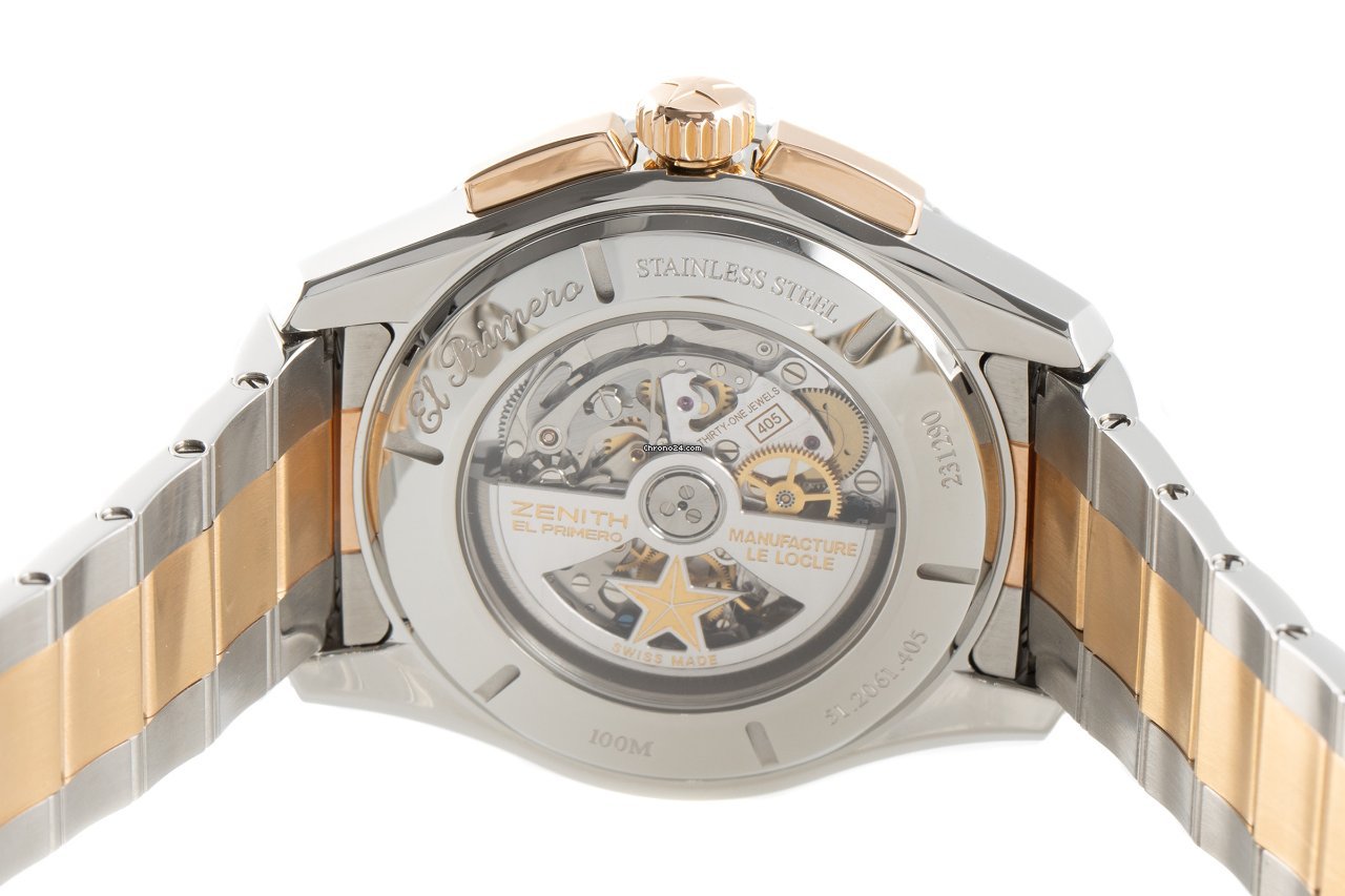 IMG_9081 Zenith El Primero Stratos Flyback Mens watch Unisex Automatic Gold Steel 51.2061.405 75.M2060 Replica 7