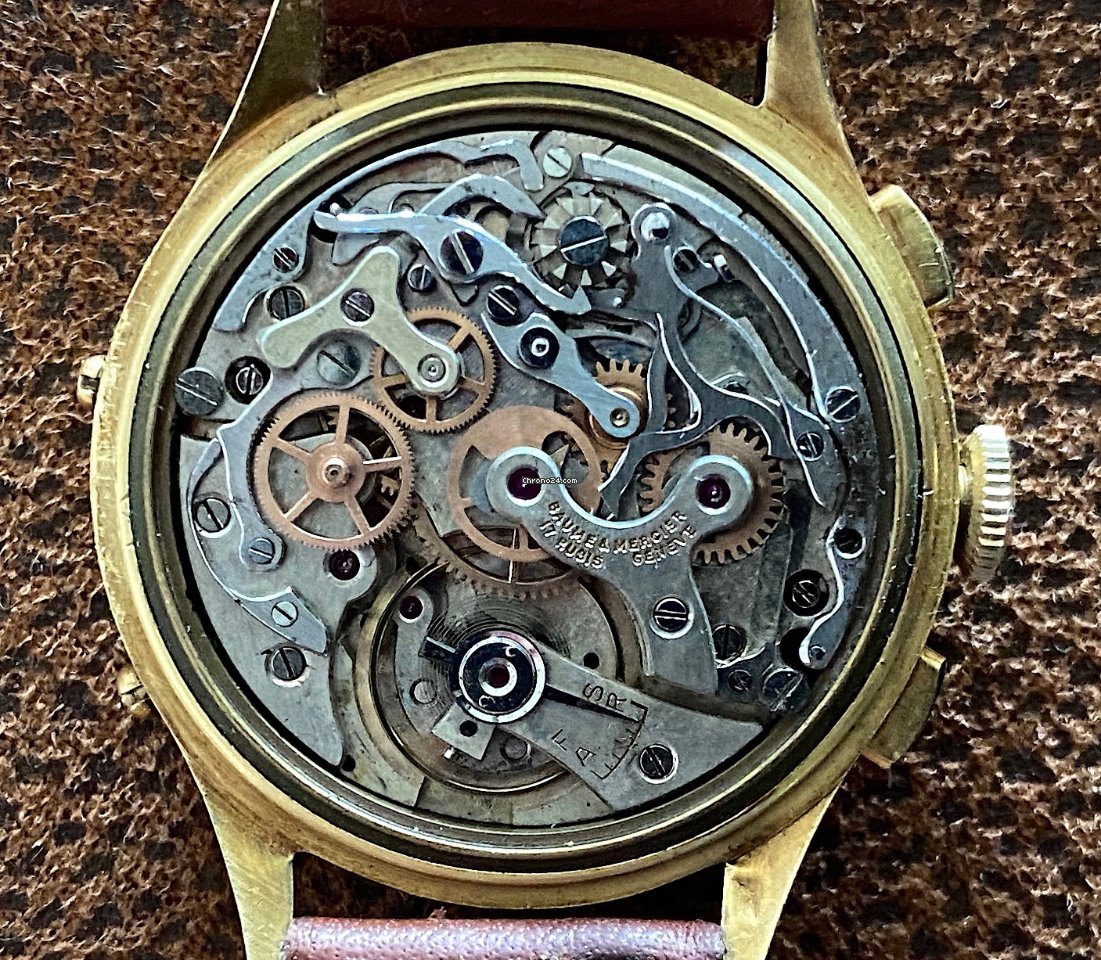 Baume & Mercier Mens watch Unisex Manual winding Yellow gold 3902 Replica 7