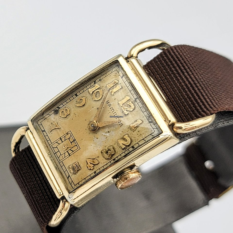 IMG_9081 Hamilton Mens watch Unisex Manual winding Gold Steel Hamilton Grade 980 Replica 7