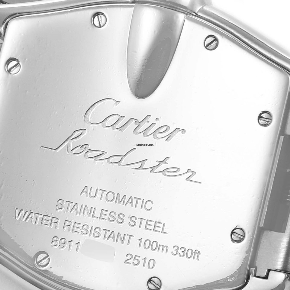 Cartier Roadster Mens watch Unisex Automatic Steel W62000V3 Replica 7