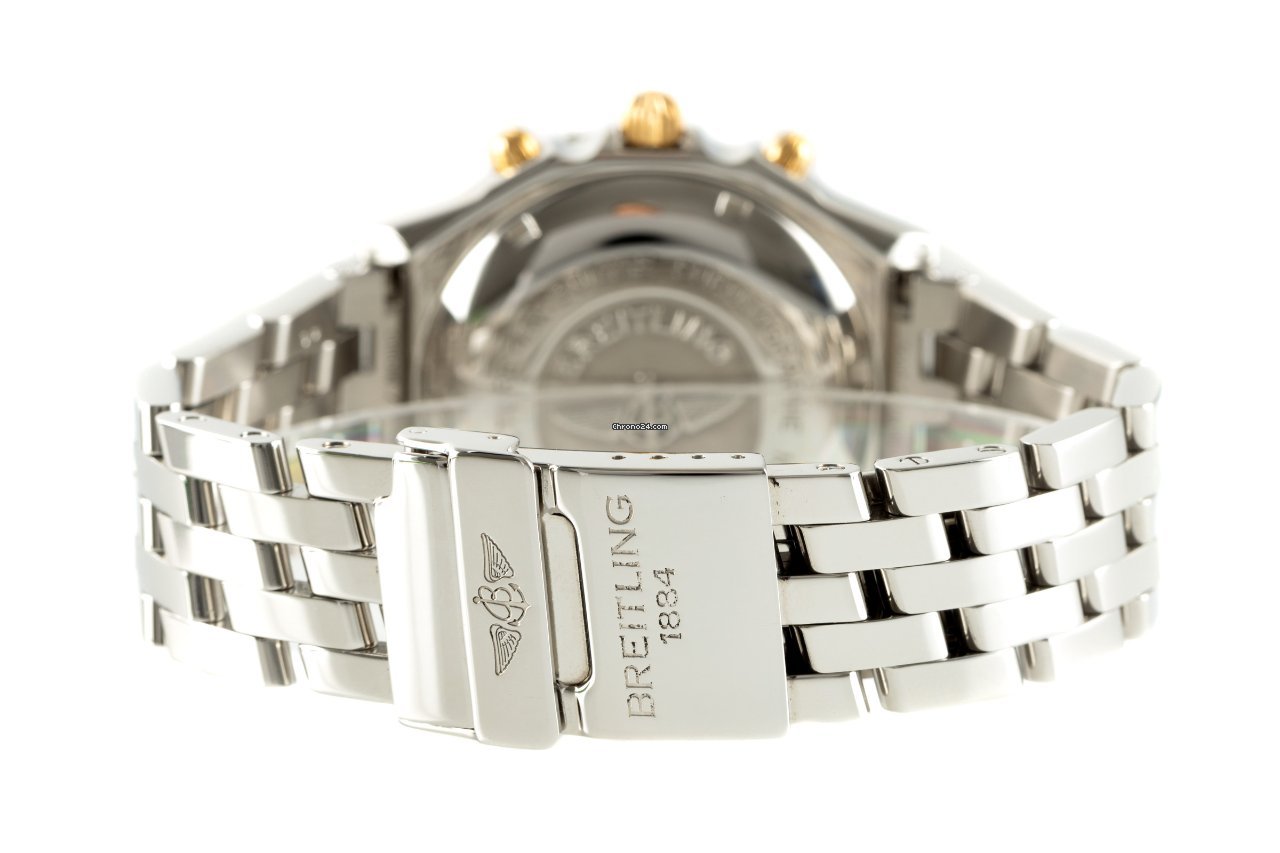 IMG_9081 Breitling Chronomat Mens watch Unisex Automatic Gold Steel B13048 Replica 7