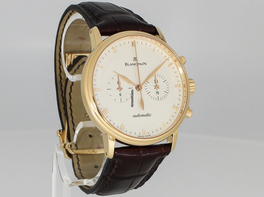 IMG_9081 Blancpain Villeret Mens watch Unisex Automatic Rose gold 4082-3642-55B Replica 7