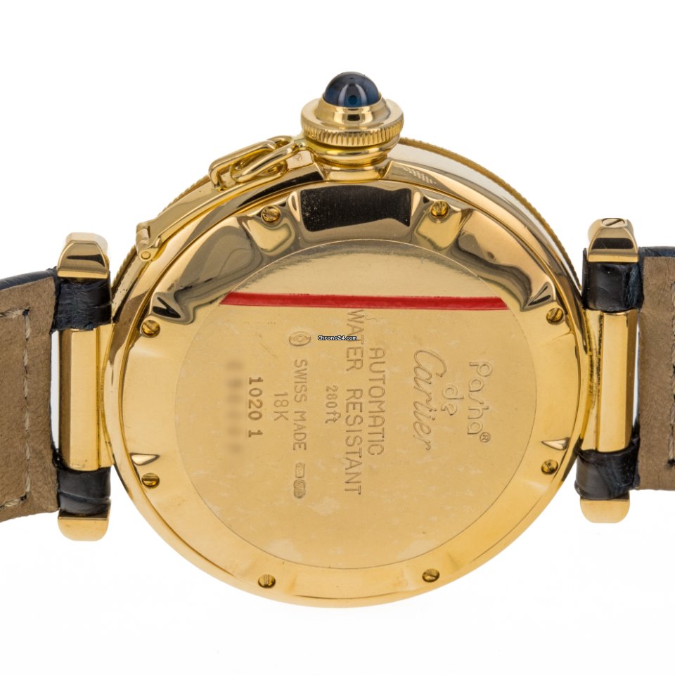 IMG_9081 Cartier Pasha Mens watch Unisex Automatic Yellow gold 1020 Replica 7