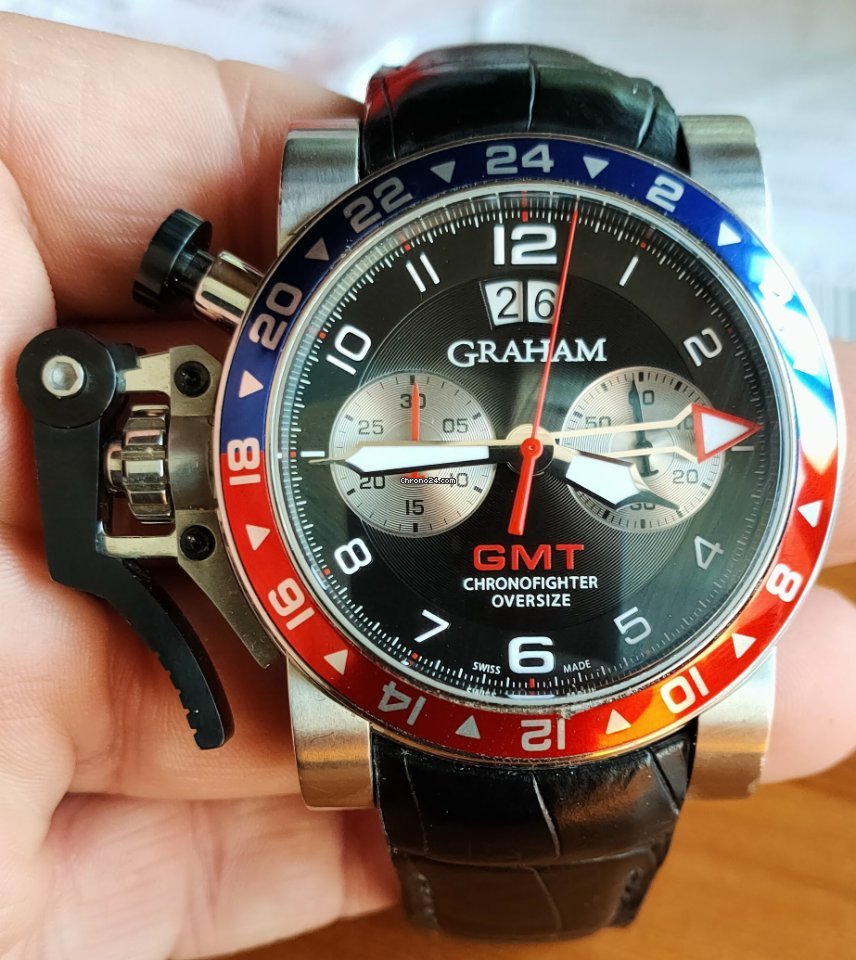 Graham Chronofighter Oversize Mens watch Unisex Steel 2OVHS.B39A Replica 7