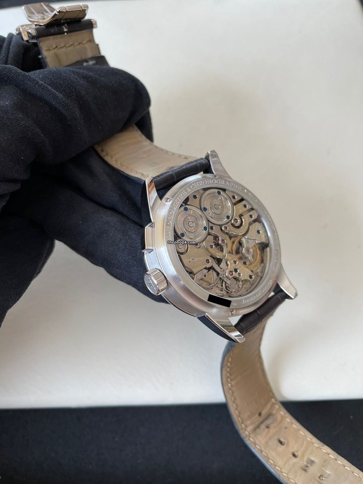 IMG_9081 Jaeger-LeCoultre Duometre Mens watch Unisex Manual winding Platinum 600.6.28.S Replica 7