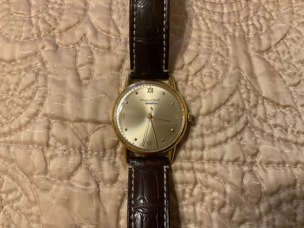 IMG_9081 IWC Mens watch Unisex Manual winding Yellow gold 149 Replica 7