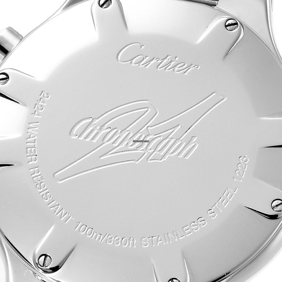 IMG_9081 Cartier 21 Chronoscaph Mens watch Unisex Quartz Steel W10184U2 Replica 7