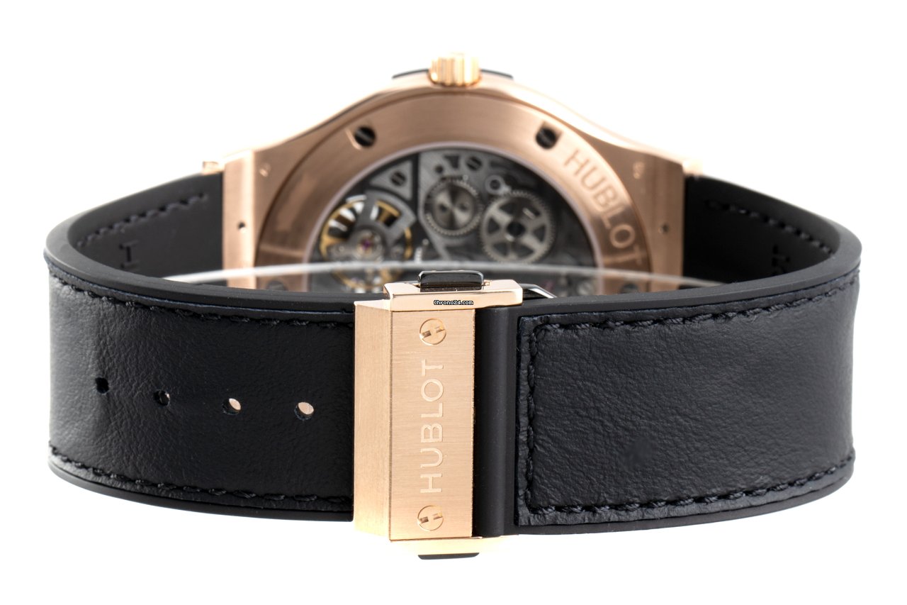 IMG_9081 Hublot Classic Fusion Ultra-Thin Mens watch Unisex Manual winding Yellow gold 515.OX.0180.LR Replica 7