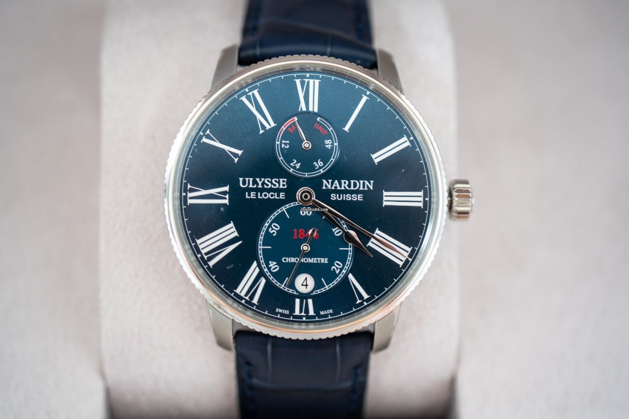 Ulysse Nardin Marine Torpilleur Mens watch Unisex Automatic Steel 1183-310 43 Replica 7