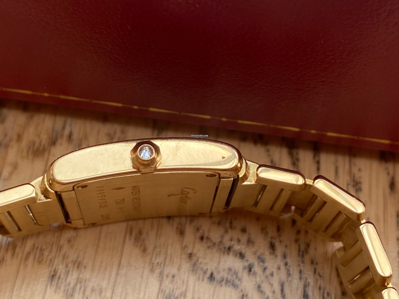 Cartier Tank Francaise Womens watch Quartz Yellow gold WJTA0024 Replica 7