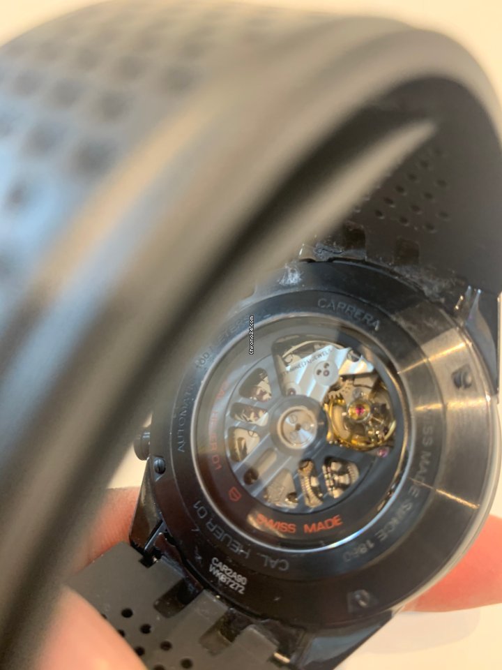 IMG_9081 TAG Heuer Carrera Calibre HEUER 01 Mens watch Unisex Automatic Ceramic CAR2A90.FT6071 Replica 7
