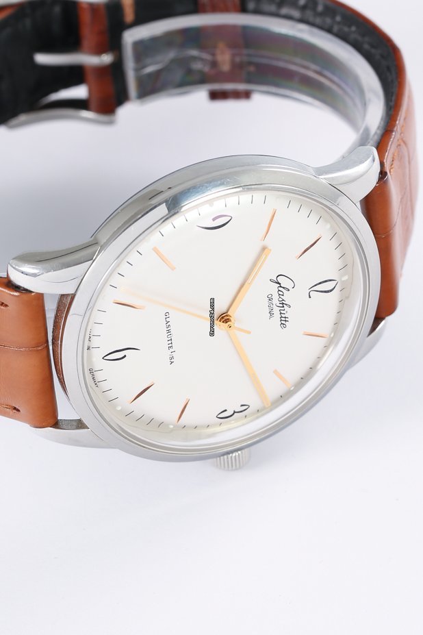IMG_9081 Glashutte Original Sixties Mens watch Unisex Automatic Steel 39-52-01-02-04 Replica 7