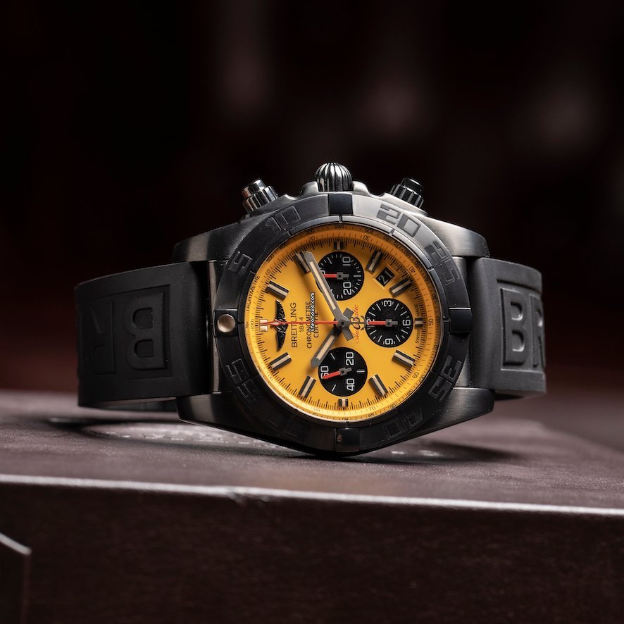 IMG_9081 Breitling Chronomat 44 Blacksteel Mens watch Unisex Automatic Steel MB0111C3 I531 Replica 7