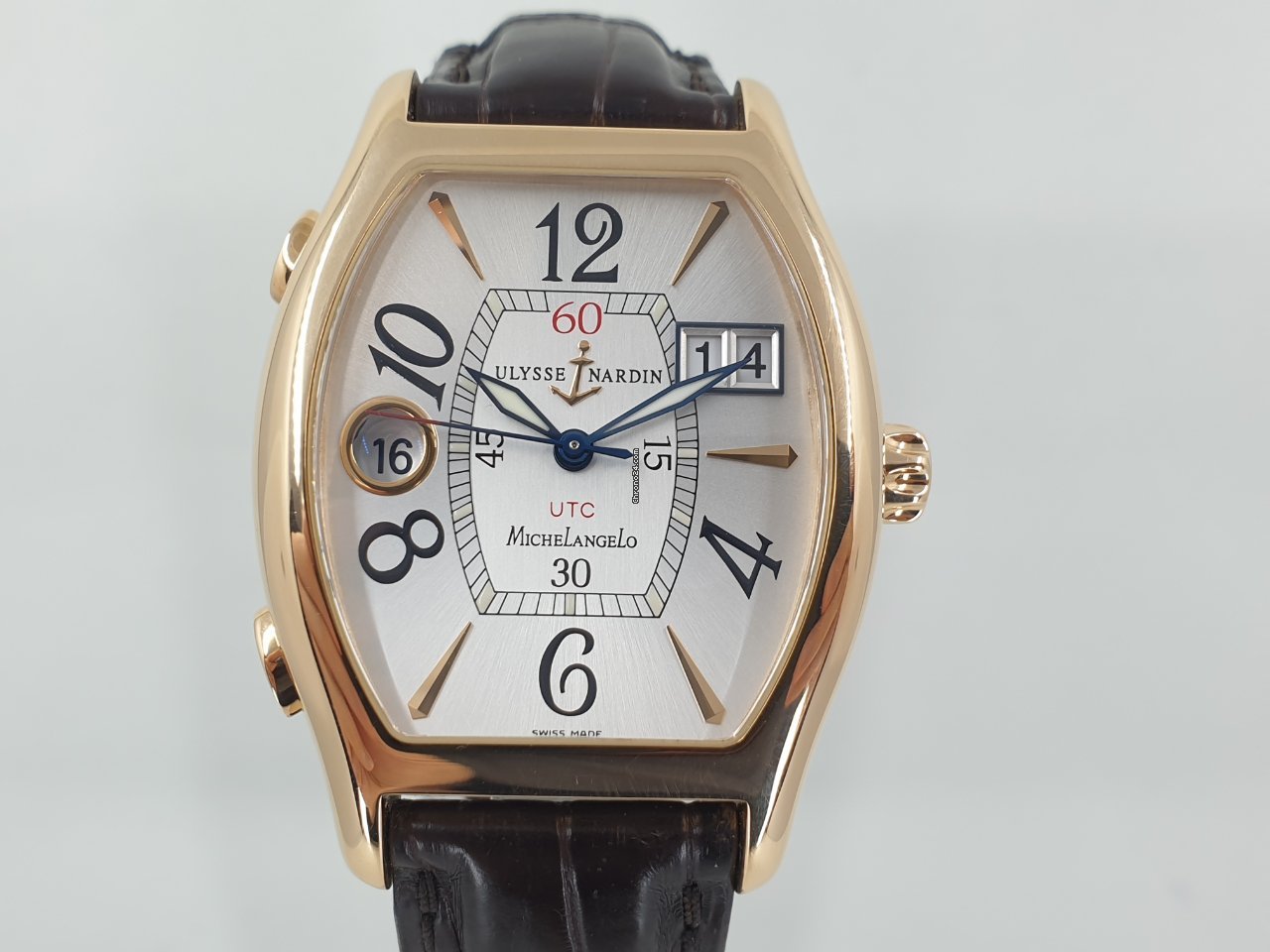 IMG_9081 Ulysse Nardin Michelangelo Mens watch Unisex Automatic Rose gold 226-68 Replica 7