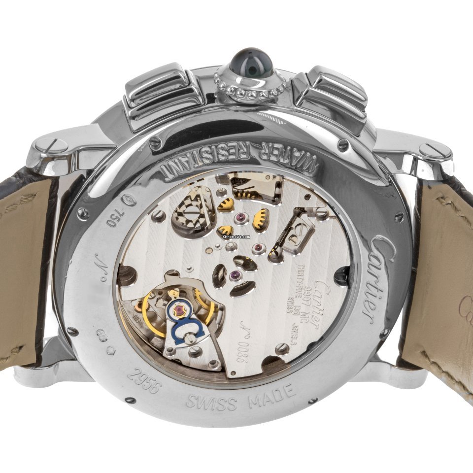 IMG_9081 Cartier Rotonde de Cartier Mens watch Unisex Manual winding White gold W1556051 2956 Replica 7