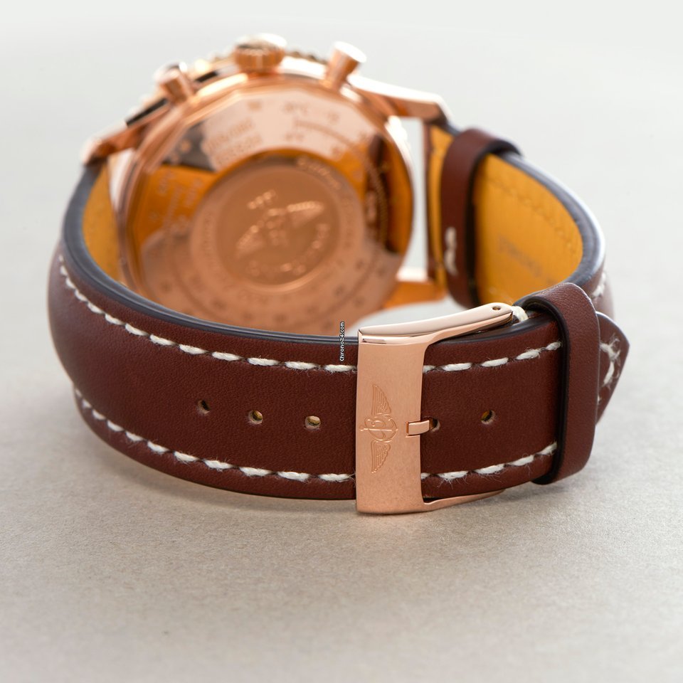 IMG_9081 Breitling Navitimer Mens watch Unisex Automatic Rose gold R23322 Replica 7