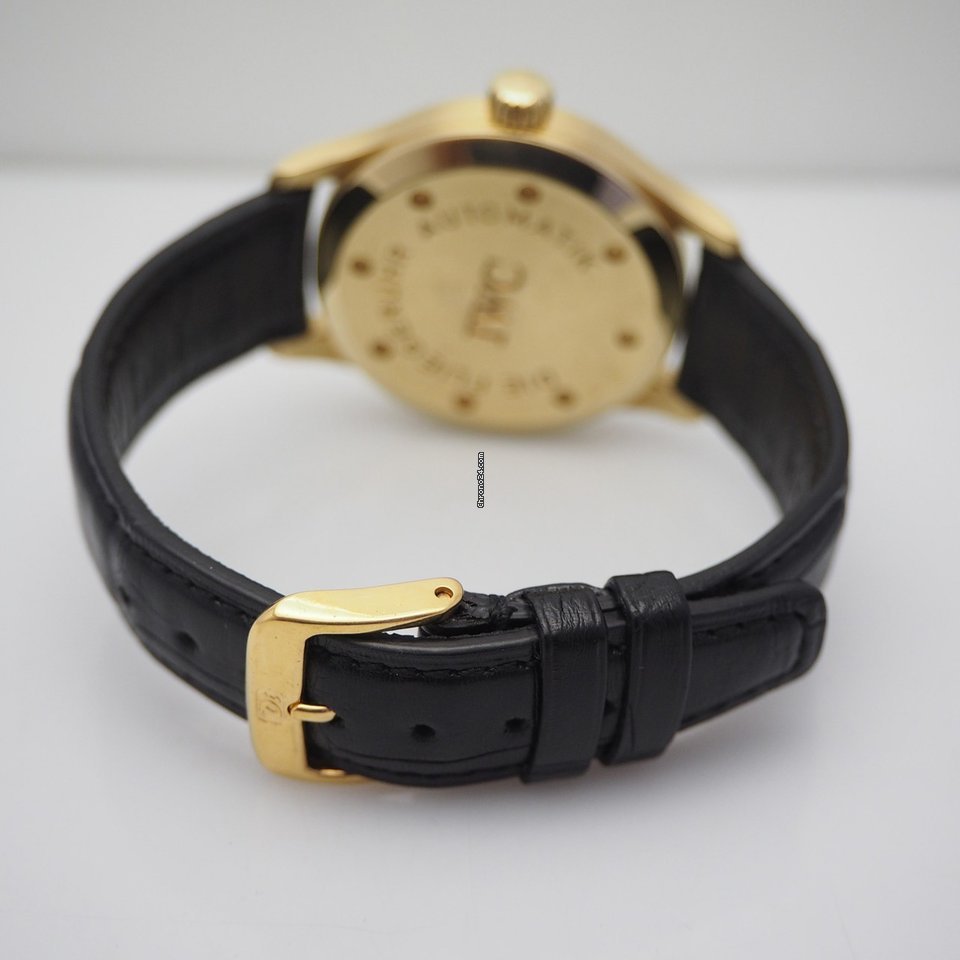 IMG_9081 IWC Pilot Mark Mens watch Unisex Automatic Yellow gold IW 3241 Replica 7