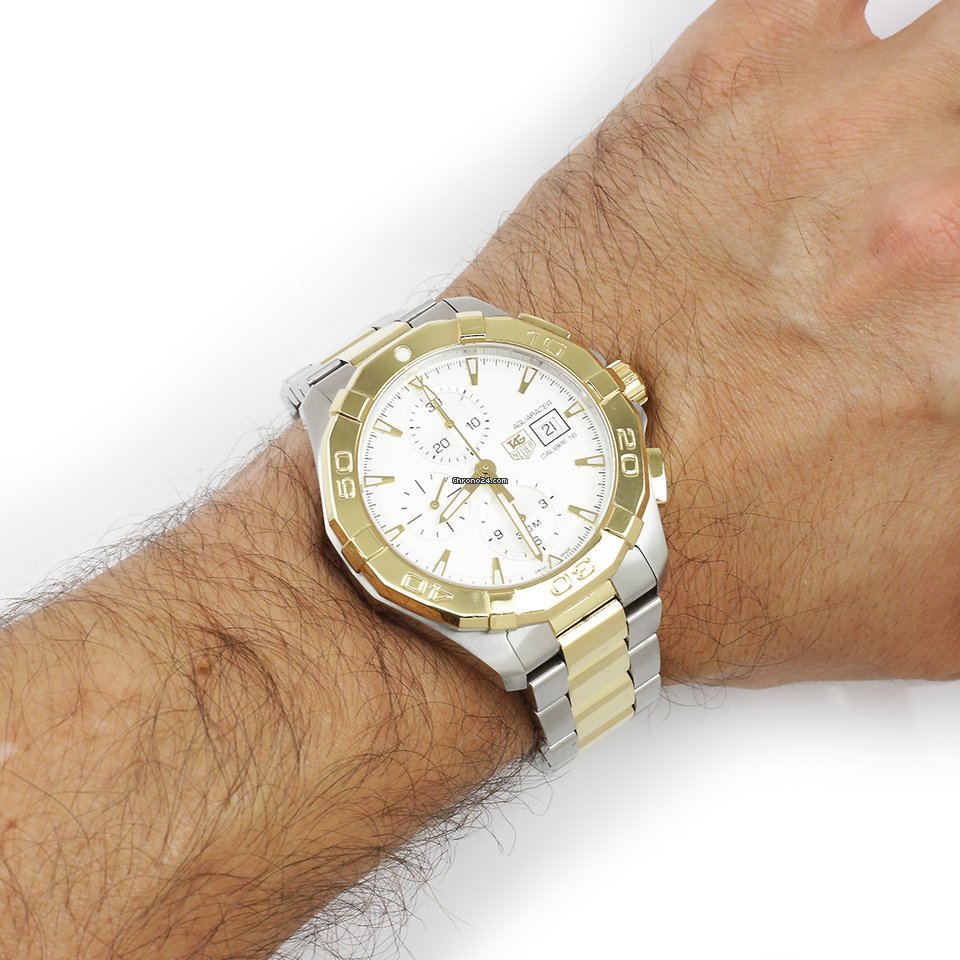 IMG_9081 TAG Heuer Aquaracer Mens watch Unisex Automatic Gold Steel CAY2121-0 Replica 7