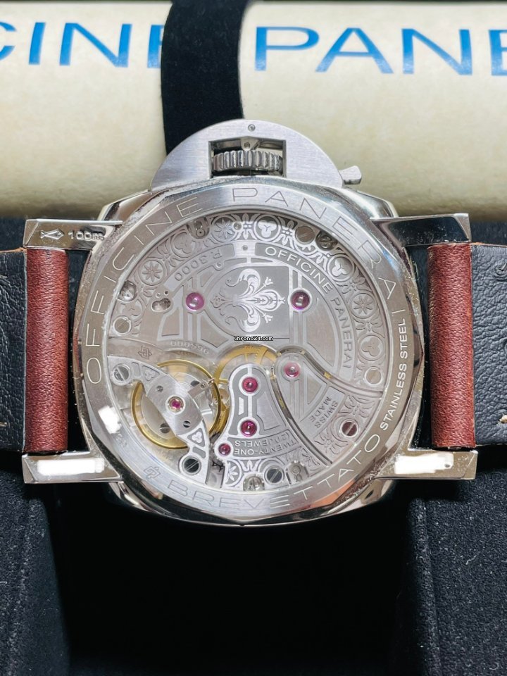 IMG_9081 Panerai Luminor 1950 Mens watch Unisex Manual winding Steel PAM 00972 Replica 7