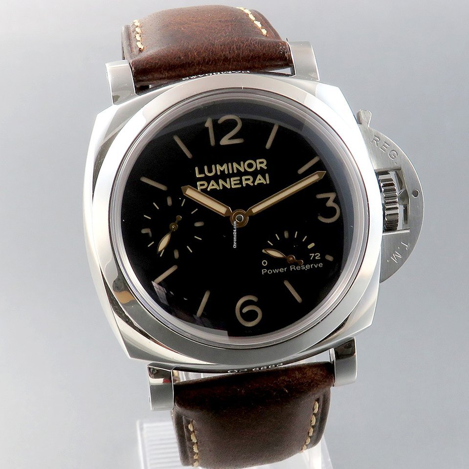 IMG_9081 Panerai Luminor 1950 3 Days Power Reserve Mens watch Unisex Manual winding Steel PAM 00423orPAM 423 Replica 7
