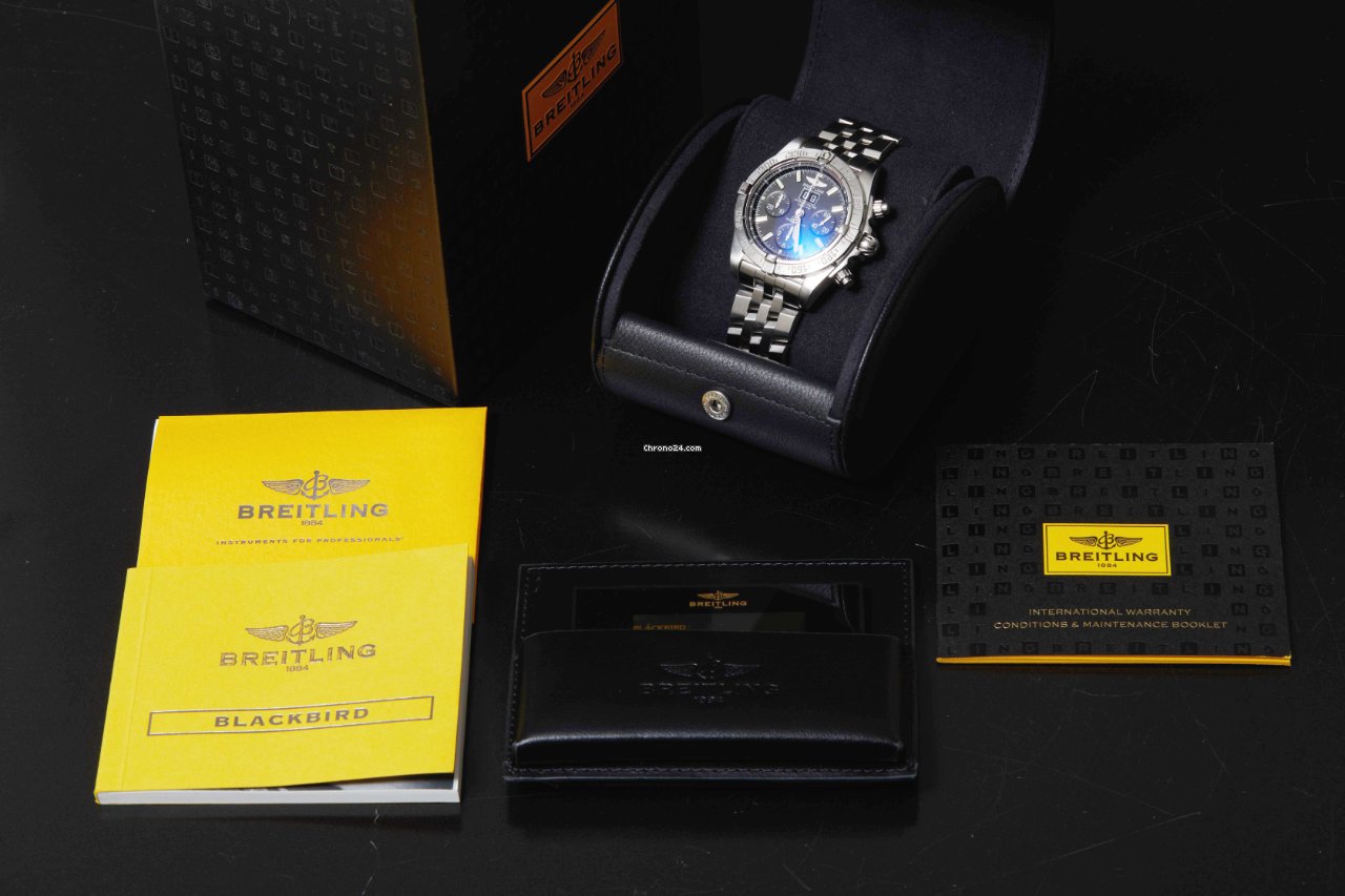 IMG_9081 Breitling Blackbird Mens watch Unisex Automatic Steel A4435910 B811 Replica 7