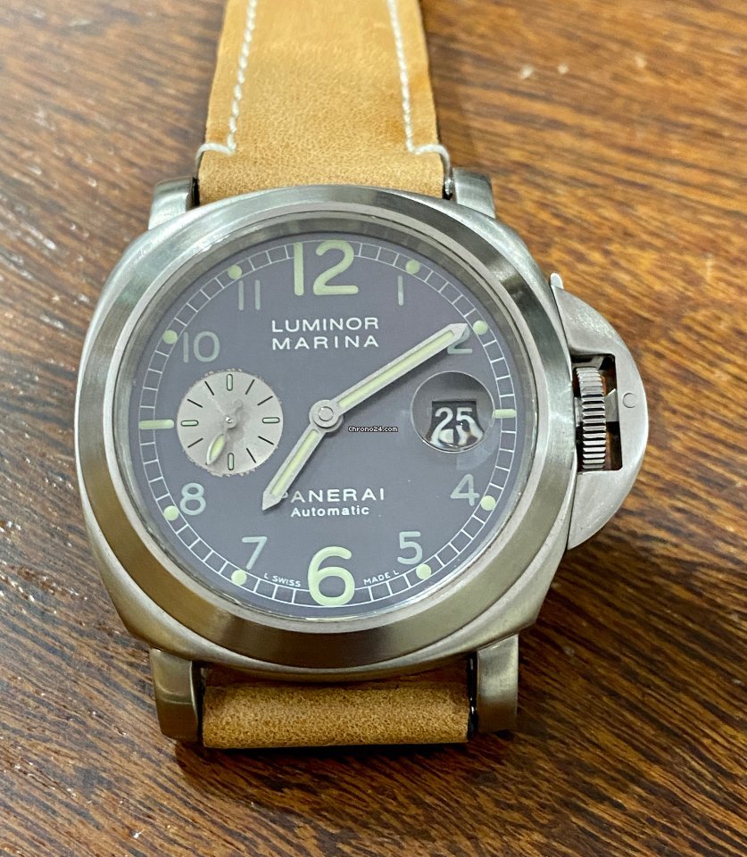 IMG_9081 Panerai Luminor Marina Automatic Mens watch Unisex Automatic Steel PAM 00086 Replica 7