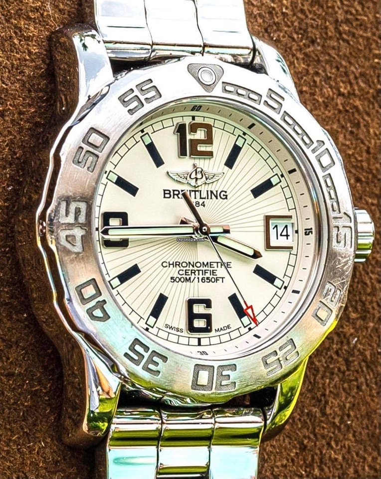 IMG_9081 Breitling Colt Lady Womens watch Quartz Steel A 77387 Replica 7