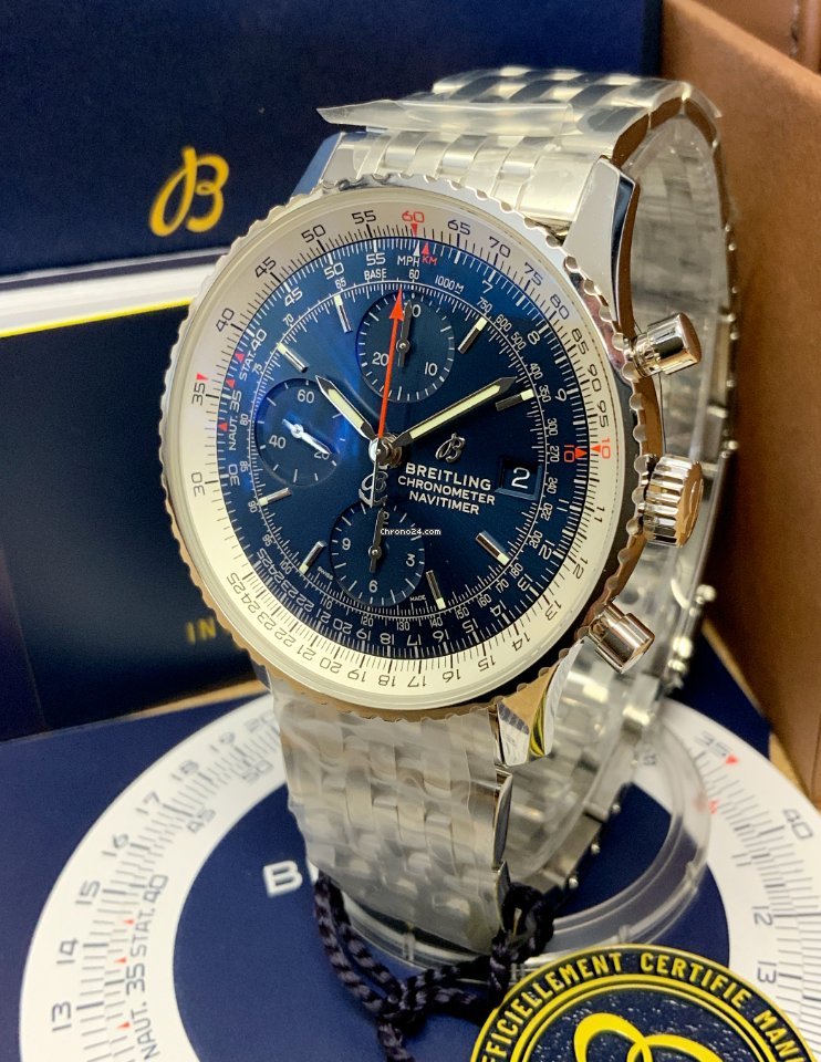 IMG_9081 Breitling Navitimer Heritage Mens watch Unisex Automatic Steel A13324121C1A1 Replica 7